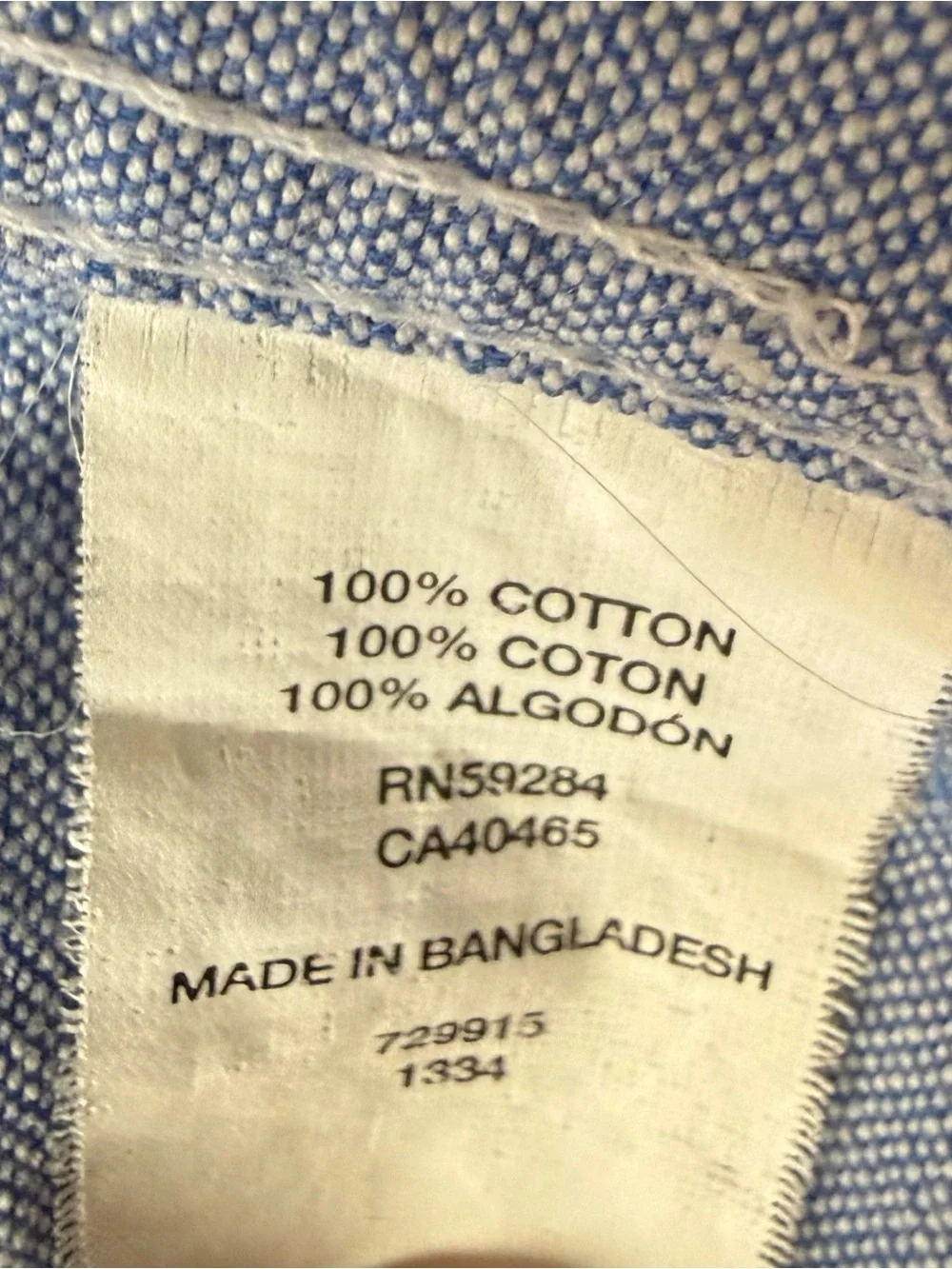 The Children’s Place Blue Oxford Button Down Shirt Boys Size L 10/12